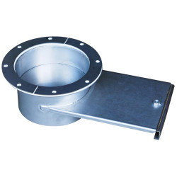 Trappe de vidange inox Ø 200 mm sur bride simple