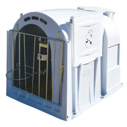 Porte avant avec porte-seau pour niche XL et XXL Porte avant avec porte-seau pour niche XL et XXL