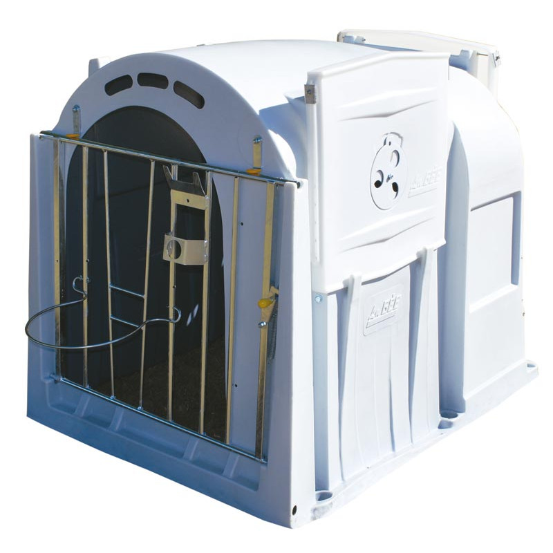 Porte avant avec porte-seau pour niche XL et XXL Porte avant avec porte-seau pour niche XL et XXL