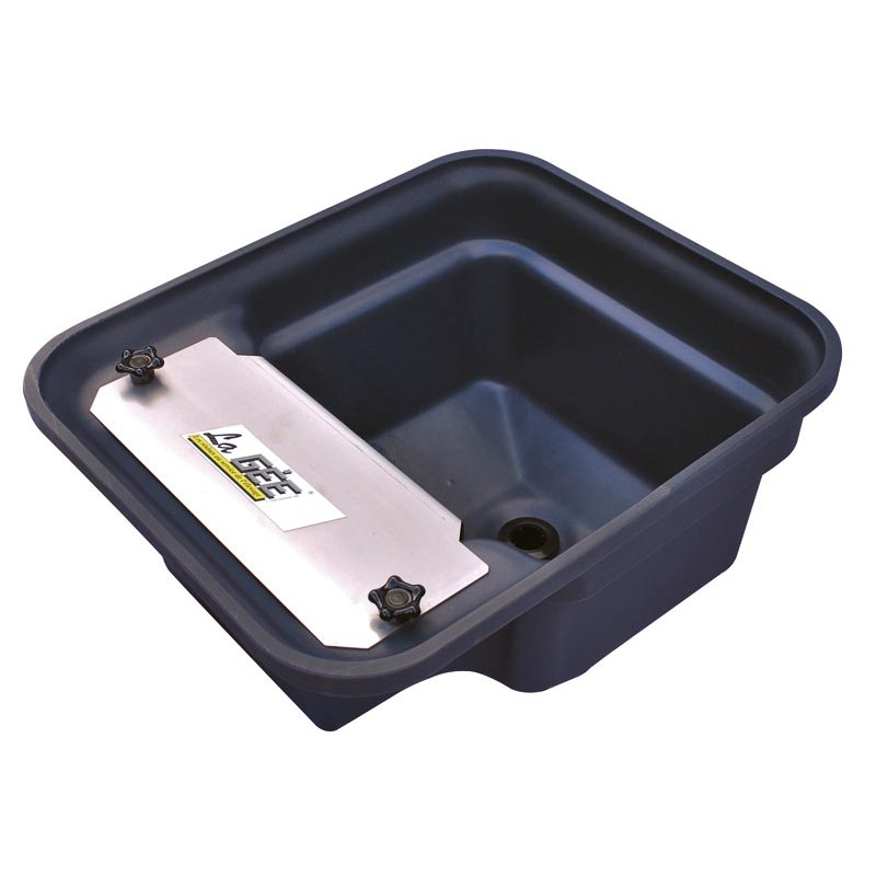 Abreuvoir Polybac 30 M simple avec rebord à cordon et support de fixation Abreuvoir Polybac 30 M simple avec rebord à cordon et support de fixation