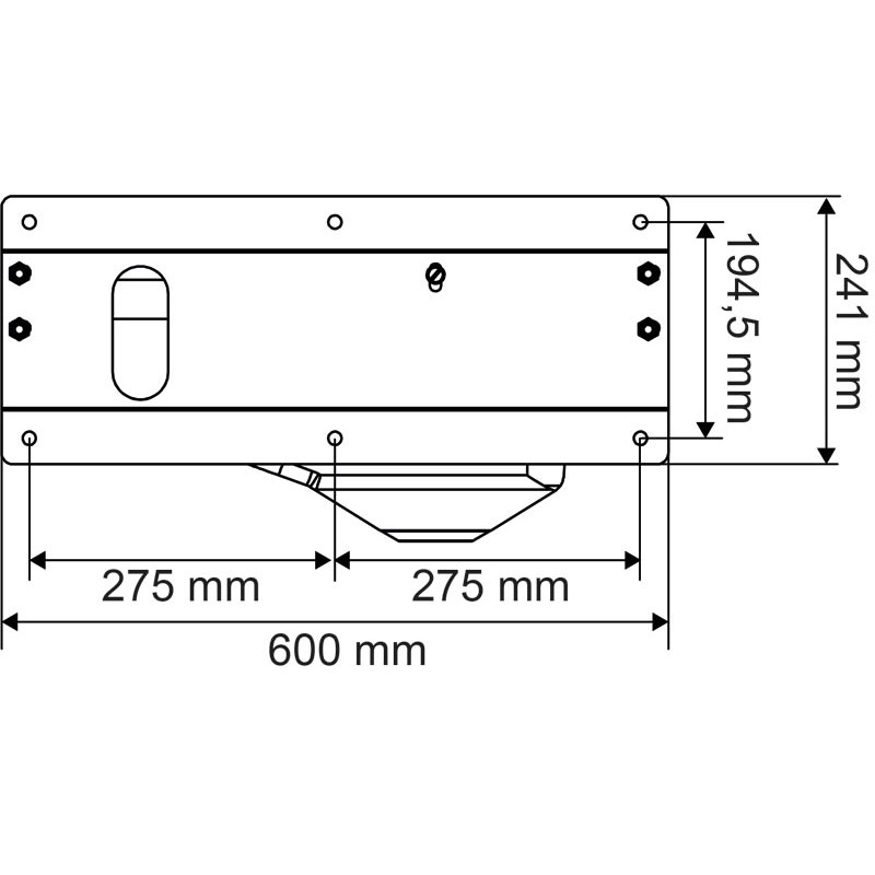 Abreuvoir Polybac 30 M simple avec rebord à cordon et support de fixation Abreuvoir Polybac 30 M simple avec rebord à cordon et support de fixation
