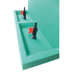 Support bidons pour salle de traite