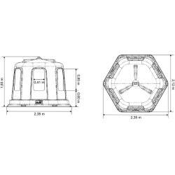 Râtelier de prairie RPE GM avec fond