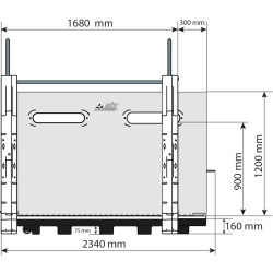 Cloison pour case à veaux Hygiène PRO montée en ligne