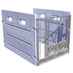 Case à veau HYGIENE PRO PEHD à cloisons PE fixes Case à veau HYGIENE PRO PEHD à cloisons PE fixes