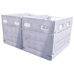 Fond arrière PEHD pour case à veau HYGIENE PRO