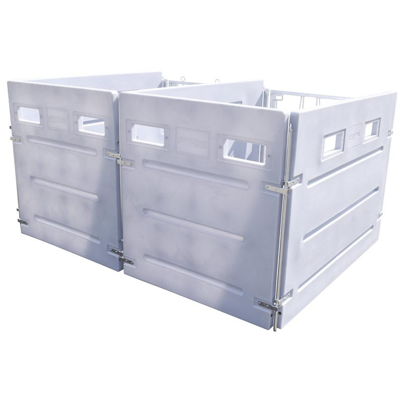 Fond arrière PEHD pour case à veau HYGIENE PRO