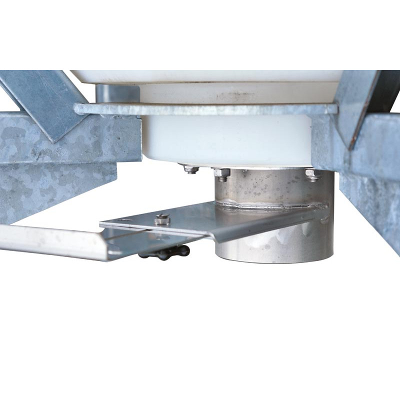 Silo à aliments 500 L avec trappe sur châssis 