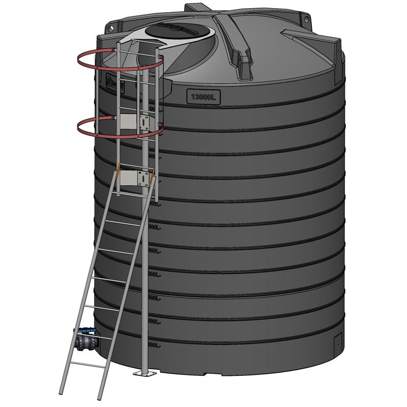 Echelle à crinoline galvanisée