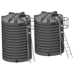 Echelle à crinoline galvanisée