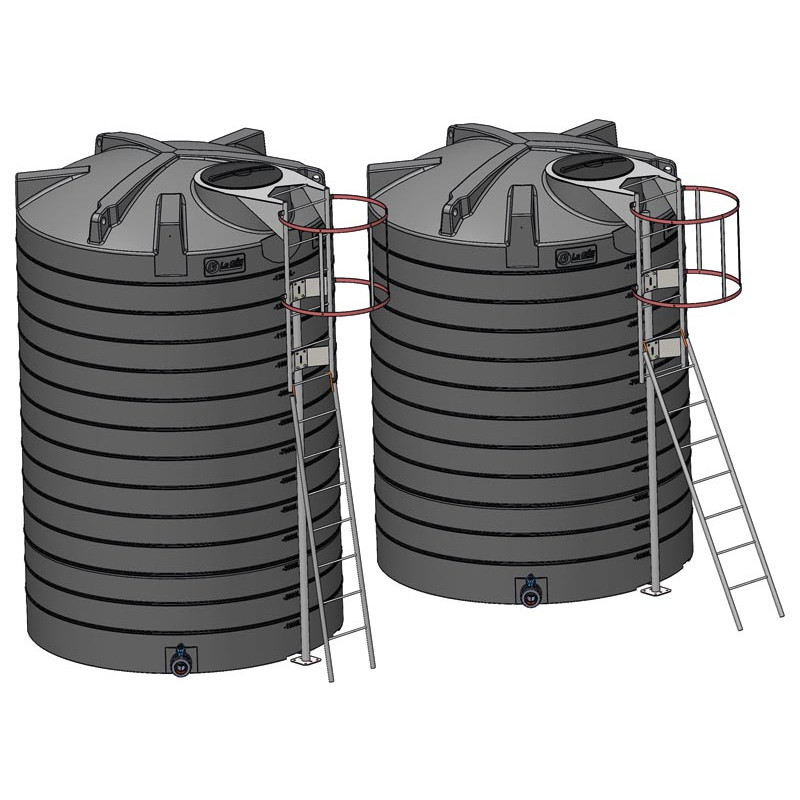 Echelle à crinoline galvanisée