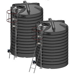 Echelle à crinoline galvanisée