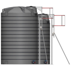 Echelle à crinoline galvanisée