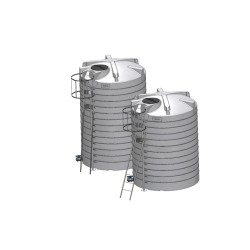 Echelle à crinoline galvanisée