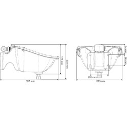 Abreuvoir PF2 PLUS POLYSELF avec anti-lapage