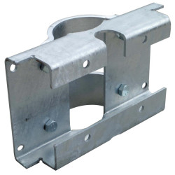 Platine avec 1/2 bride de fixation abreuvoir Autodrink sur poteau