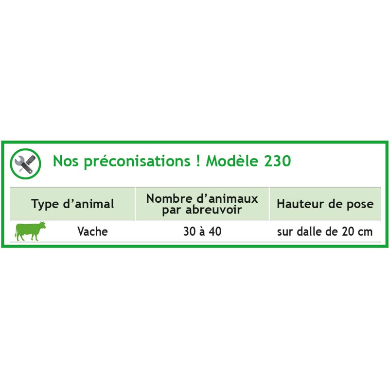 Abreuvoir POLYHERD 230 non chauffant Abreuvoir POLYHERD 230 non chauffant