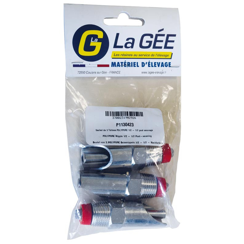 Tétine d'abreuvement pour cochon "Spécial Post-sevrage"