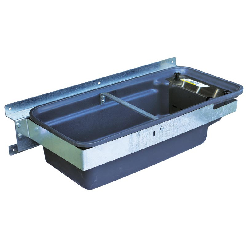 Abreuvoir Polybac 75 M double avec rebord à cordon sans support de fixation Abreuvoir Polybac 75 M double avec rebord à cordon sans support de fixation