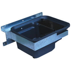 Abreuvoir Polybac 30 M simple avec rebord à cordon et support de fixation
