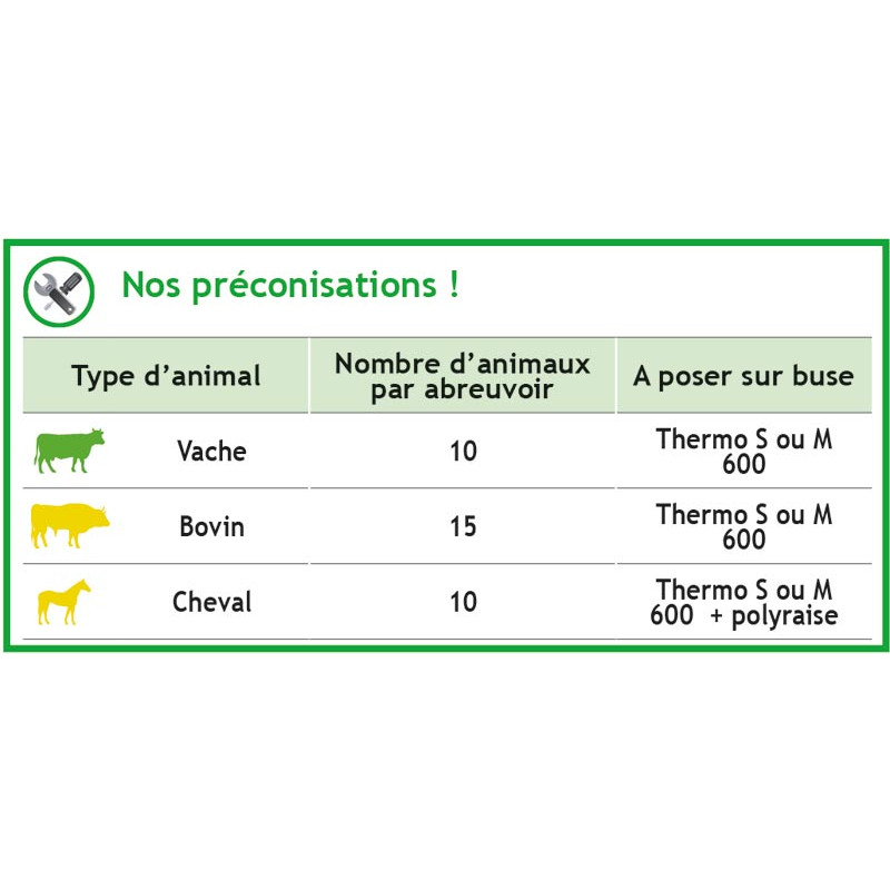 Abreuvoir POLYSPRING II à poussoir non chauffant