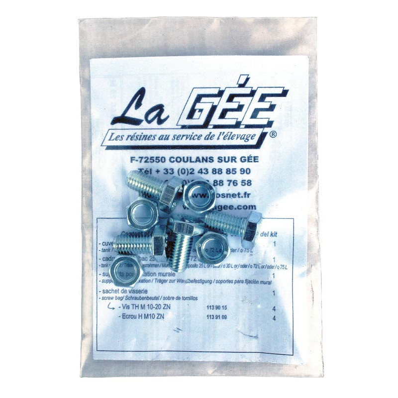 Support de fixation pour POLYBAC 30 M rebord intérieur