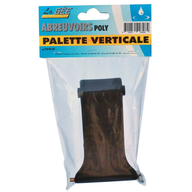 Palette verticale pour abreuvoirs avec vanne Pilote Palette verticale pour abreuvoirs avec vanne Pilote