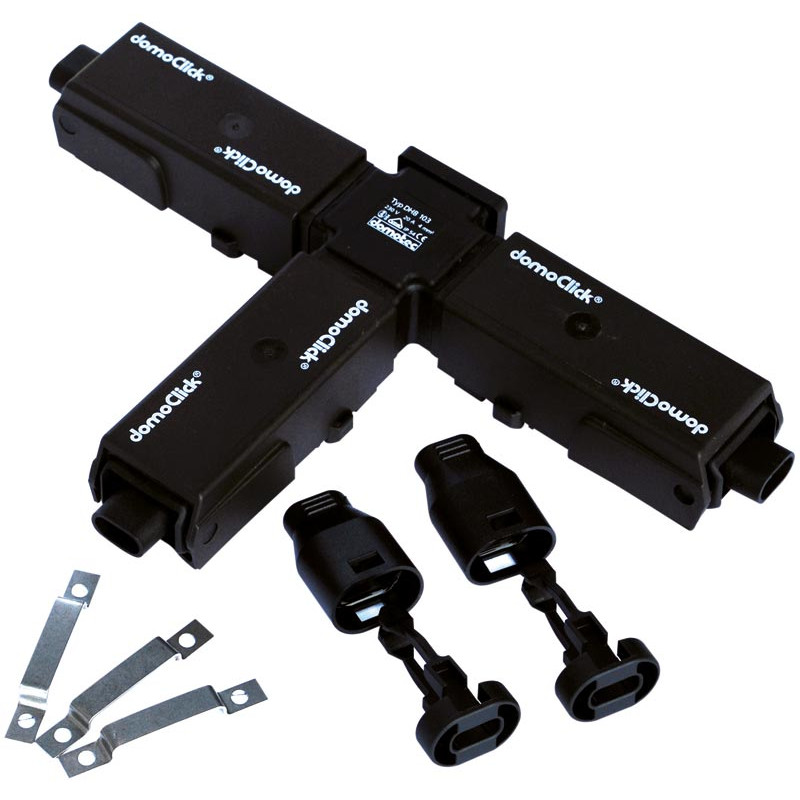 Connecteur "T" DOMOCLICK® pour ruban chauffant Connecteur "T" DOMOCLICK® pour ruban chauffant