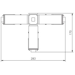 Connecteur "T" DOMOCLICK® pour ruban chauffant Connecteur "T" DOMOCLICK® pour ruban chauffant