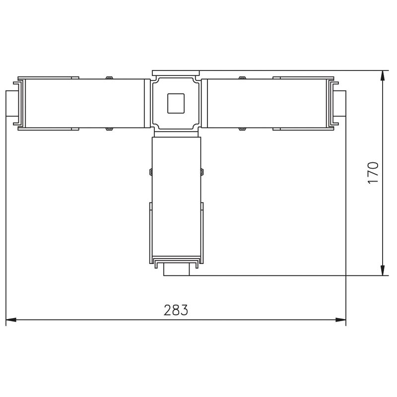 Connecteur "T" DOMOCLICK® pour ruban chauffant Connecteur "T" DOMOCLICK® pour ruban chauffant