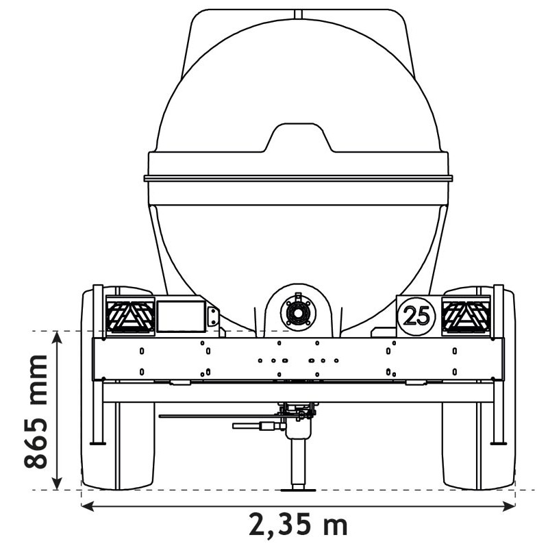 Citerne à eau 5500 litres roulante pour tracteur 