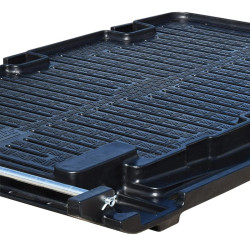 Caillebotis roulant pour niche XXL