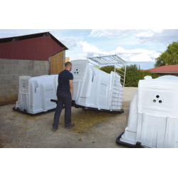 Pack niche à veaux confort XXL avec caillebotis