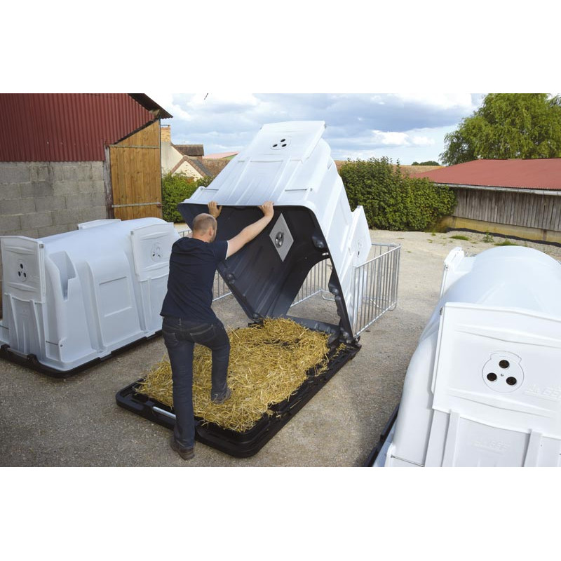 Pack niche à veaux confort XXL avec caillebotis