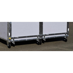 Mécanisme basculant pour fond caillebotis de box à veau roulant STANDARD - Modèle DUO