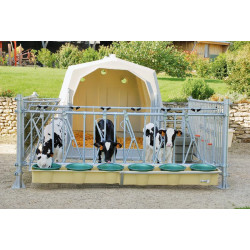 Auge porte-seaux à suspendre (1,81 m/4 seaux) Auge porte-seaux à suspendre (1,81 m/4 seaux)