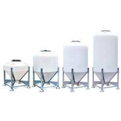 Silo à aliments 500 L avec trappe sur châssis Silo à aliments 500 L avec trappe sur châssis