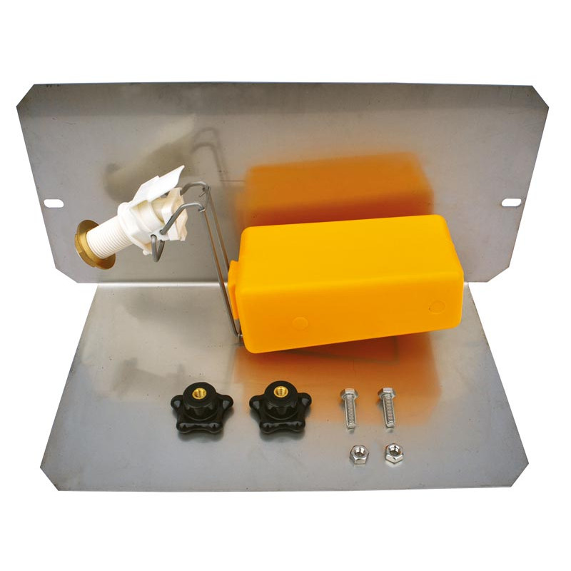 Robinet flotteur avec plaque de protection pour SUPERBAC rond rebord à cordon