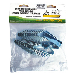 Crochets zingués pour fixation sandow