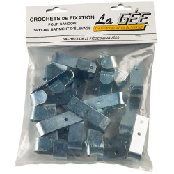 Crochets zingués pour fixation sandow