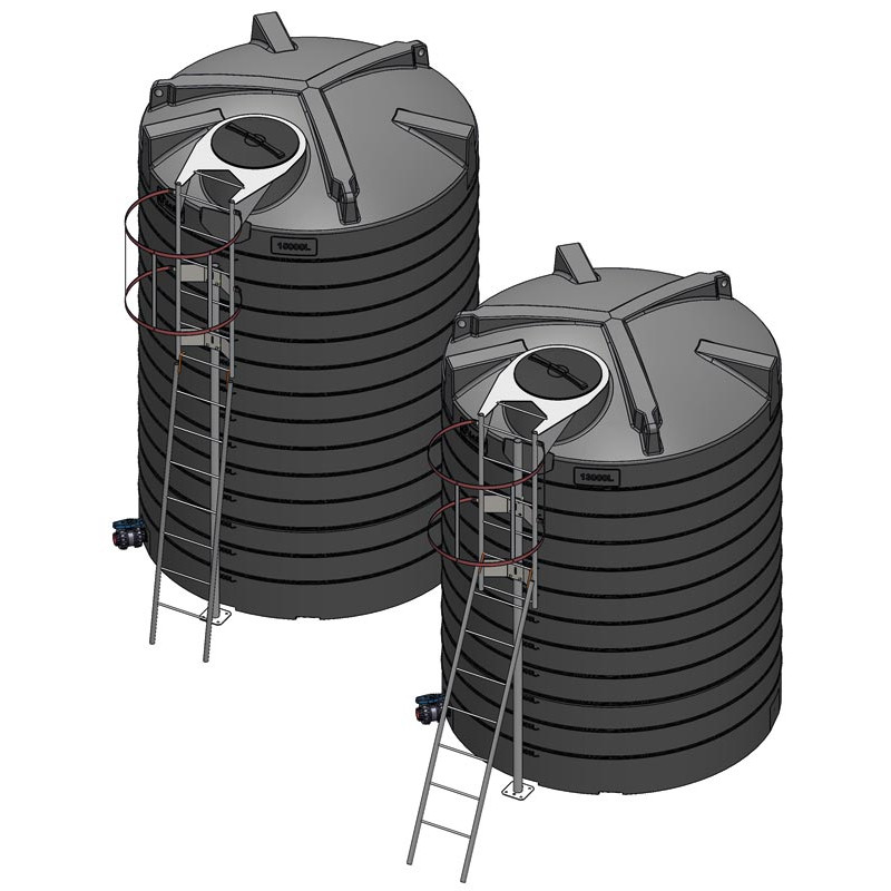 Echelle à crinoline galvanisée