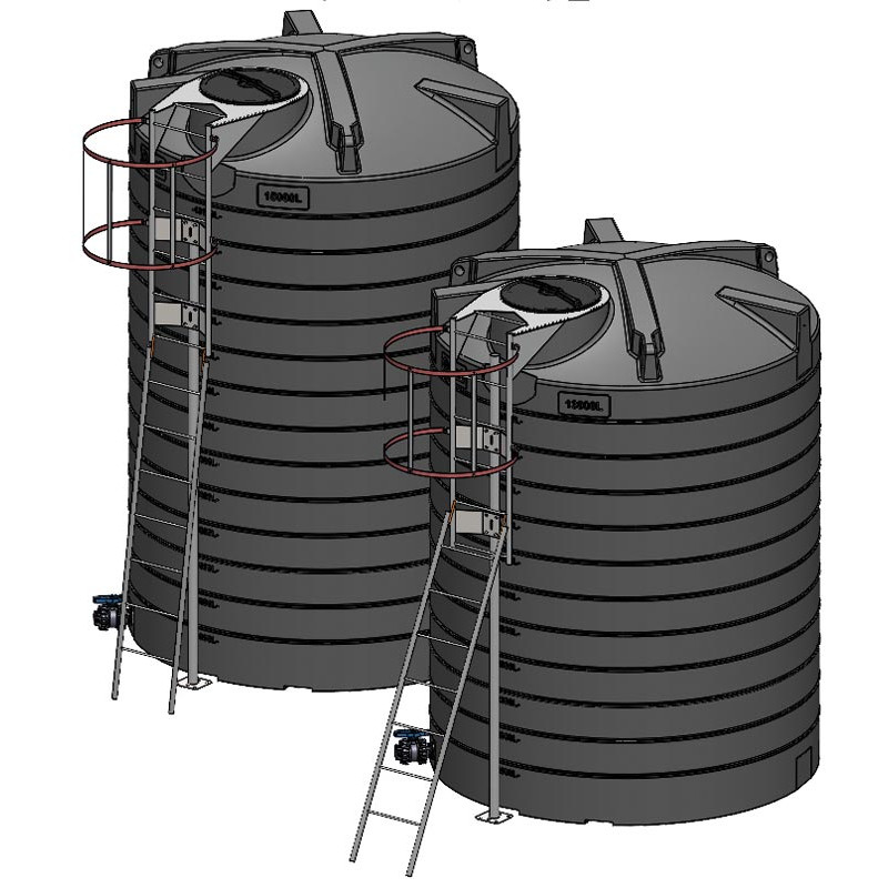 Echelle à crinoline galvanisée