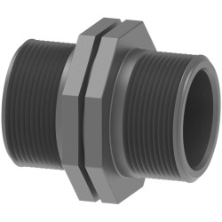 Vanne de vidange 1" 1/2 - 40/49 mm avec embout droit