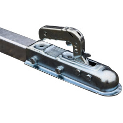 Flèche avec tête d'attelage à boule pour chariot 4 roues Flèche avec tête d'attelage à boule pour chariot 4 roues