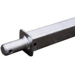 Flèche avec tête d'attelage à boule pour chariot 4 roues Flèche avec tête d'attelage à boule pour chariot 4 roues