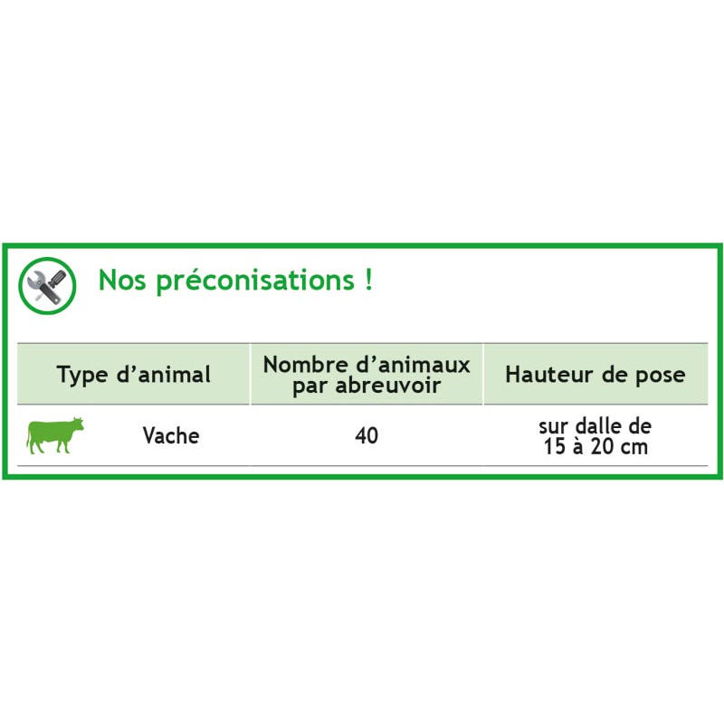 Abreuvoir POLYMASTER PM 2.40 non chauffant Abreuvoir POLYMASTER PM 2.40 non chauffant