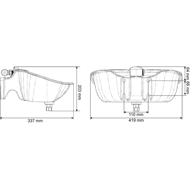 Abreuvoir PF3 PLUS POLYDRINK avec anti-lapage