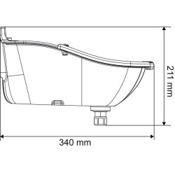 Abreuvoir PF5 PLUS POLYFAST NC avec anti-lapage