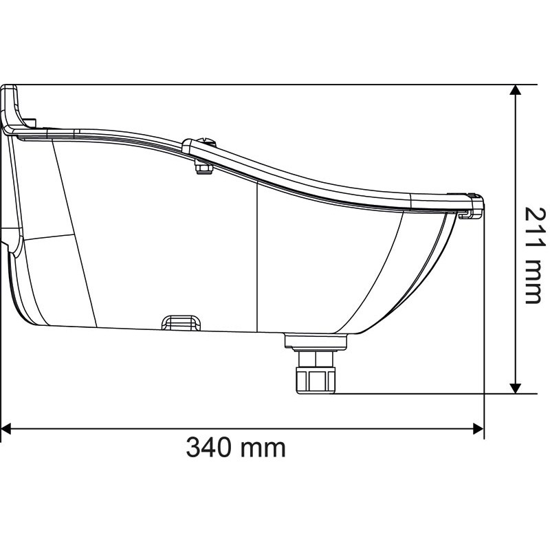 Abreuvoir PF5 PLUS POLYFAST NC avec anti-lapage