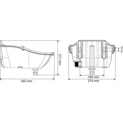 Abreuvoir PF5 PLUS POLYFAST NC avec anti-lapage